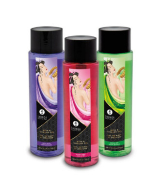 Gel de bain et douche cerise givrée Shunga 370 ml 